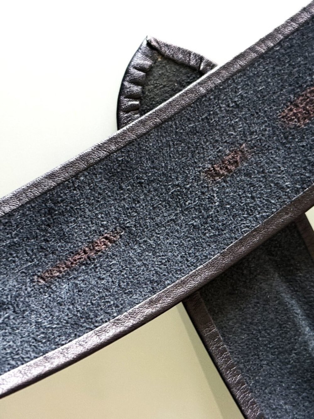 Women's Belt Vintage black leather fashion dress belt size S/M - Picture 9 of 9